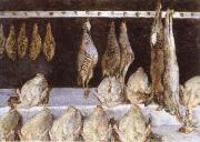 Gustave Caillebotte Still life Chicken oil